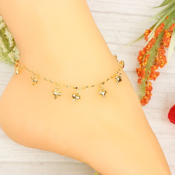 "Handmade Anklet – Elegant & Delicate Jewelry for Women | UNVRC1154 - Picture 10 of 10